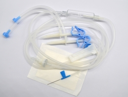 Air free infusion set